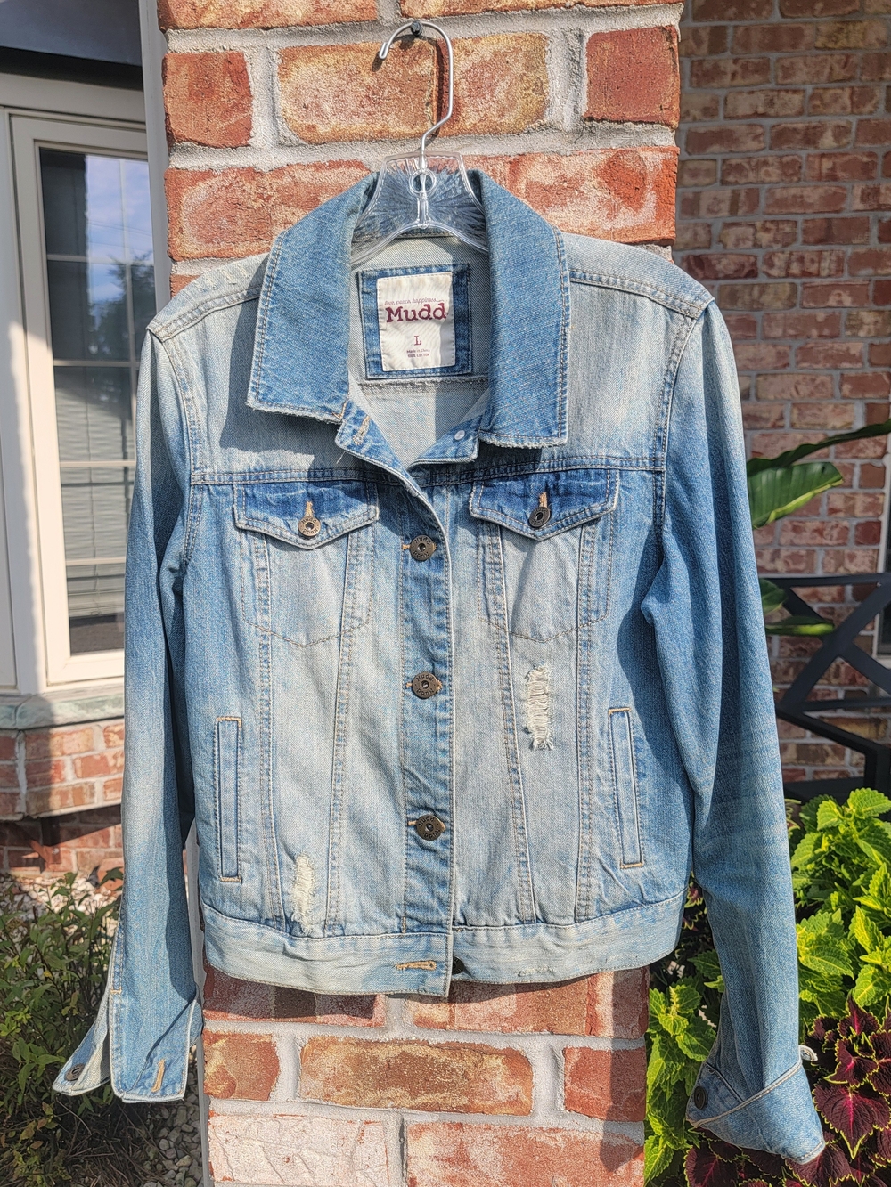 Women's Mudd Blue Washed Denim Jacket